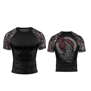 Haut de compression respirant anti-UV pour homme, personnalisé, de haute qualité, respectueux de l'environnement, avec design par sublimation, personnalisable - Product Image 2