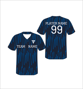 เสื้อเบสบอลแบบกำหนดเอง ลายพรางสีเขียวอมฟ้า พิมพ์ลายแบบซับลิเมชั่น คอวี แขนสั้น ผ้าโพลีเอสเตอร์ ระบายเหงื่อได้ดี สำหรับผู้ใหญ่ทุกเพศ ทุกฤดู - Product Image 2