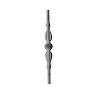 Balustre de luxe en fer forgé pour villa, balustrade d'escalier moderne sans cadre, piquet décoratif, médaillon floral, garde-corps de balcon, résistant aux UV