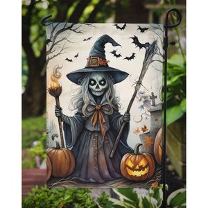 Drapeau de jardin multicolore Witch Spooky Halloween Décoratif Boîte aux lettres Drapeau de cour Bannière pour Patio Oeuvre d'art Jardin et parterres de fleurs - Product Image 3