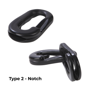 Material de larga duración de alta calidad, cadena de eslabones de plástico de 4mm/6mm/8mm/10mm para barreras de seguridad pública - Product Image 3