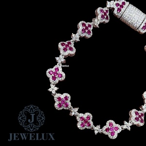 Premium Hip Hop Moissanite Diamond Bracelet Iced Out Tennis Chain <b>for</b> <b>Men</b> and Women High Quality 925 <b>Silver</b> Gold Plated Jewelry - Product Image 2