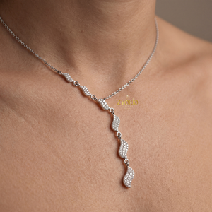 Collar de Oro con Símbolo de Diamante de Lujo Romántico para Mujer, Regalo de Compromiso y Boda, Fiesta y Aniversario, Estilo Elegante - Product Image 1