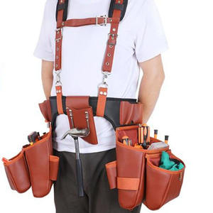 Cinturón de herramientas de carpintero de alta calidad y resistencia con múltiples bolsillos, cinturón de herramientas de cuero para uso profesional a bajo precio. - Product Image 6