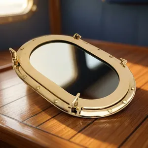 Porthole <b>Mirror</b> Vintage Nautical Marine Wall <b>Mirror</b> Decorative Maritime Ship Style <b>Mirror</b> for <b>Bathroom</b> Living Room Bedroom - Product Image 6
