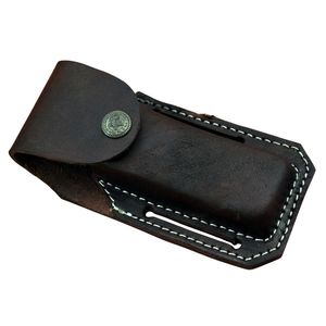 Couteau de chasse, camping, randonnée et voyage artisanal à lame fixe en acier Damas avec manche en bois et étui en cuir - Product Image 6