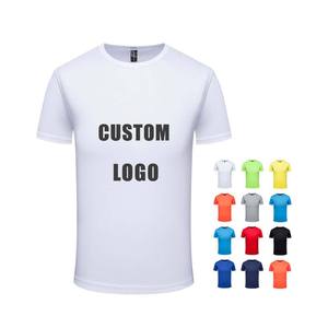 เสื้อยืดคอกลมแขนสั้นผ้าโพลีเอสเตอร์ 100% สำหรับฤดูร้อน รับผลิตตามสั่ง ขายส่ง พร้อมสกรีนโลโก้ เสื้อยืดกีฬาแห้งเร็วสำหรับผู้ชาย - Product Image 1