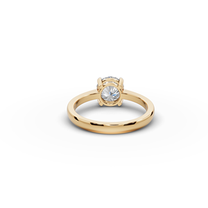 Bague solitaire élégante en diamant de laboratoire, bijou unique et raffiné - Product Image 6