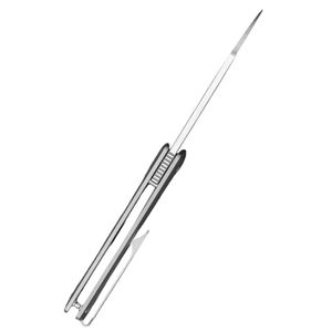 Couteaux pliants en gros avec lame à motif Damas et manche métallique décoratif avec construction pivotante sécurisée - Product Image 3