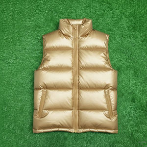 Chaleco Acolchado con Capucha para Hombre, Diseño Color Block, Cierre de Cremallera, Transpirable, Secado Rápido, Ropa Exterior Informal de Invierno - Product Image 4