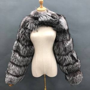 Novedades 2025, Chaqueta de Moda para Mujer, Manga Larga, Top Corto, Sexy, Piel Sintética de Alta Calidad, Abrigo Elegante de Pelo Sintético de Zorro - Product Image 2