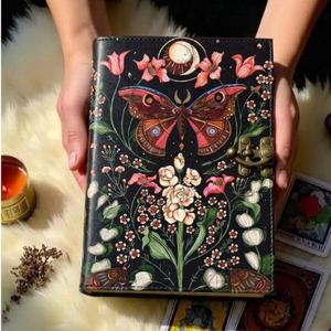 Carnet de notes vintage en cuir véritable fait main, Grimoire des Ombres, avec 400 pages à bords festonnés – Cadeau idéal - Product Image 2