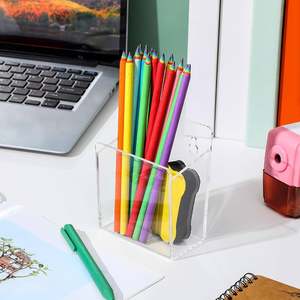 Conteneur de rangement pour pinceaux de maquillage en acrylique, organisateur de coiffeuse de qualité supérieure et de forme rectangulaire, en vente en gros - Product Image 5