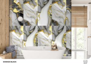 Azulejo de Porcelana Radiante con Acabado Brillante, Formato Grande 600x1200mm 60x120cm 24x48 Pulgadas, Superficie Impresionante para Conceptos de Interiores de Alta Gama - Product Image 4