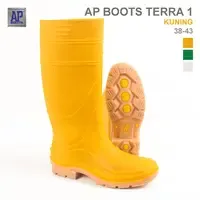 AP <b>Boots</b> TERRA 1 Yellow-Heavy Duty Waterproof PVC Safety <b>Work</b> Rain <b>Boots</b> with Steel Toe Rubber Insole Fabric Lining - Product Image 2