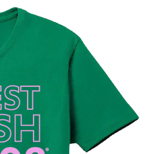 T-shirt vert pour femme, en coton, à manches courtes, col rond, avec motif graphique, décontracté, doux et confortable, 1908 - Product Image 2