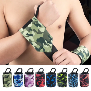 Bandes de maintien pour poignets avec logo personnalisé, qualité supérieure, élastiques, pour entraînement en salle, musculation, haltérophilie, powerlifting, bodybuilding - Product Image 1