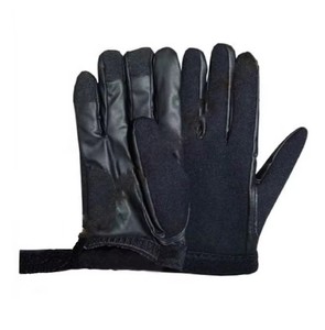 Gants en cuir doublés de néoprène du Pakistan, compatibles écran tactile, pour la conduite, le vélo, l'équitation et la randonnée - Product Image 4