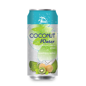 Latas de 500ml Kiwi Agua de coco con gas Proveedor mayorista Vietnam - Product Image 1