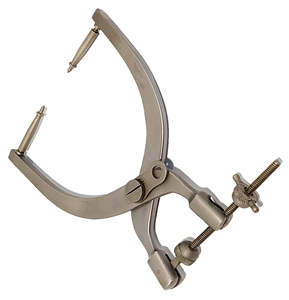 Ensemble de pinces de traction cervicale Crutchfield en acier pour neurochirurgie, comprenant 2 fraises, certifié CE, haute qualité SurgiRight - Product Image 6