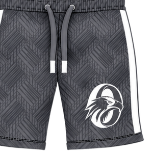 Shorts de sport noirs personnalisés pour l'entraînement athlétique, la gym, la course, avec cordon de serrage, séchage rapide, respirants, performance, ensemble uniforme d'équipe - Product Image 4
