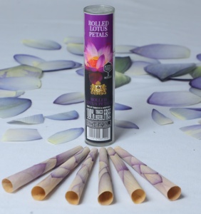 กรวยกลีบบัวบัวบัวแบบม้วนสำหรับคู่หูที่ใช้ม้วนแก้วและปลายไม้เป็นเจ้าของแบรนด์ของคุณในราคาที่ดีที่สุดฉลากสีขาว - Product Image 3