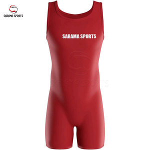 Traje de Lucha Libre Profesional para Hombre, Singlet de Poliéster y Spandex para Competencia, Singlets Juveniles de Lucha Libre con Logotipo Personalizado - Product Image 1