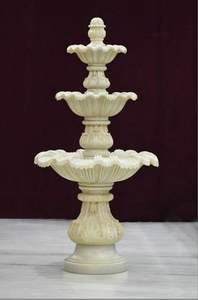 Fuente de Mármol Blanco Tallada a Mano, Moderna, Ecológica y Resistente al Agua para Jardín y Hogar - Product Image 3