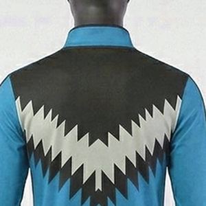 Survêtement de sport d'extérieur personnalisable pour homme adulte, chaud, à manches longues, avec fermeture éclair, pour le football et la course, coupe ajustée, 100 % polyester - Product Image 2