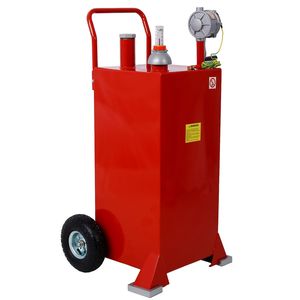 Ruote a Gas da 30 galloni rotanti reversibili a mano con pompa a sifone a benzina Diesel serbatoio di trasferimento carburante per motocicli ATVs - Product Image 2