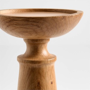 Porte-bougie pilier moderne en bois, style nordique minimaliste, rustique, pour décoration de table de mariage et d'intérieur - Product Image 4