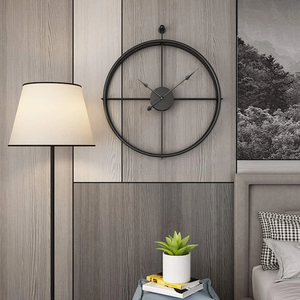 Designer Round <b>Metal</b> Wall <b>Clock</b> for Living Room Bedroom and Office Decoration At Best Price - Product Image 3