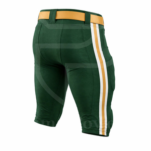 Ensemble d'uniformes de football américain personnalisés, 100% polyester, maillot respirant, pantalon, impression par sublimation, design de lettres, vêtements de sport d'équipe - Product Image 5