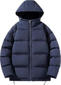 Veste matelassée pour homme sur mesure, veste d'hiver chaude, coupe-vent, à capuche, veste d'extérieur de haute qualité pour homme - Product Image 2