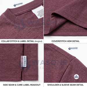 Camiseta de Algodón de Manga Corta con Cuello Redondo y Color Sólido para Hombre, Estilo Casual, Corte Regular, Marca WASONS INTERNATIONAL - Product Image 2