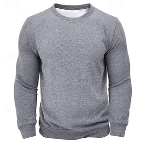 Casual Streetwear Crewneck Sweatshirt Regular Fit Color <b>Block</b> Design 100% Organic Cotton Jersey Eco-Friendly Wholesale Large - Product Image 1