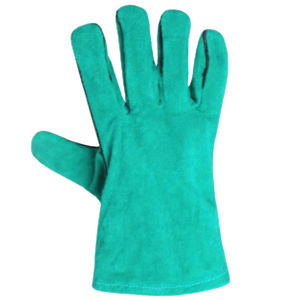 Gants de sécurité anti-vibration en cuir de vachette pleine fleur, résistants à la chaleur, aux étincelles et à l'abrasion, certifiés CE, 11 oz - Product Image 5