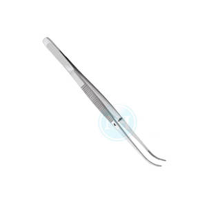 Pinzas para tejidos con 1x2 dientes, delicadas y curvadas, instrumentos quirúrgicos, precio mayorista - Product Image 6