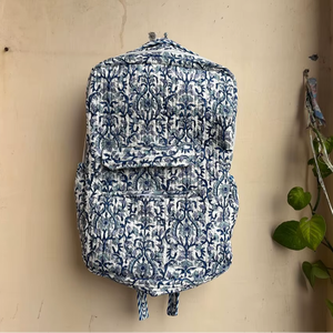 กระเป๋าเป้ผ้าฝ้ายเย็บลายขนาดใหญ่พับได้ ทำด้วยมือ สำหรับผู้ชายและผู้หญิง น้ำหนักเบา เหมาะสำหรับเดินทาง ไปโรงเรียน ฤดูร้อน/ฤดูใบไม้ผลิ สไตล์โบฮีเมียน - Product Image 2