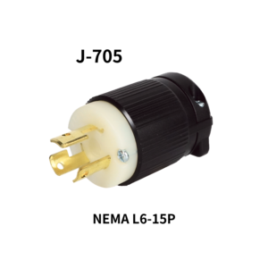 ปลั๊กล็อคสายดินแบบ NEMA L6-15P รุ่น J-705 สำหรับงานอุตสาหกรรม ลดราคาพิเศษ ปี 2026 - Product Image 1