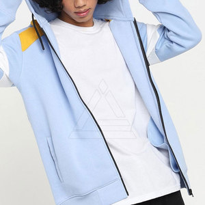 Sweats à capuche zippés tendance pour hommes, tissu en coton mélangé de qualité supérieure, coupe moderne élégante, tenue streetwear et sportswear pour tous les jours - Product Image 3