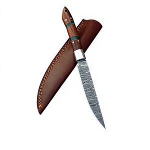 Hand Forged Damascus Fishing Knife Outdoor <b>Camping</b> <b>Kitchen</b> Utility Knives Wholesale - Product Image 1