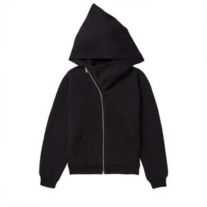 Nouveauté : meilleure collection de sweats à capuche personnalisés pour hommes avec fermeture éclair diagonale, style sportif, unique, tendance urbaine, design streetwear moderne - Product Image 2