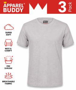 เสื้อยืดแขนสั้นผู้ชายแบรนด์ AMY ผ้าฝ้าย 100% ทรงปกติ รับสกรีนโลโก้ ขายส่ง - Product Image 3