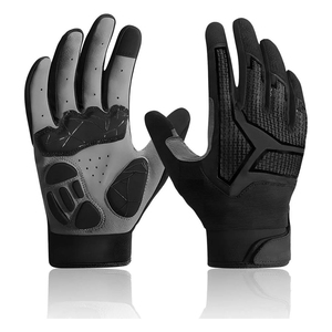 Professional Unisex Black <b>Half</b> Finger Cycling Gloves Leather Non <b>Slip</b> Breathable Adjustable Wrist Strap Gym Training - Product Image 5