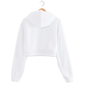 Sweat à capuche pour femme, sweat-shirt design personnalisé de haute qualité, haut court - Product Image 1