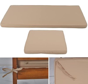 Ensemble de jardin en teck pour l'extérieur, 3 pièces, meubles de patio en bois, résistant aux intempéries, design contemporain - Product Image 5