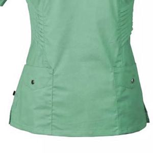 Uniformes Médicos para Doctoras y Enfermeras, Tallas Grandes, 100% Algodón Twill, Color Personalizado, Uso Hospitalario, Tela Elástica sin Costuras - Product Image 6