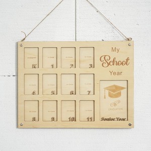 MDF Wooden School Years <b>Picture</b> <b>Frame</b> Kindergarten to Senior <b>Graduation</b> Photo Display - Product Image 3