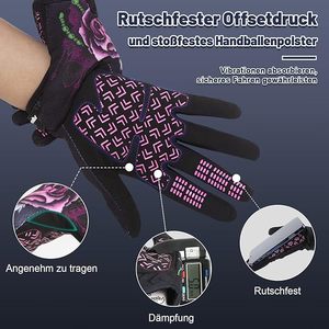 Gants de cyclisme personnalisés à doigts entiers, compatibles écran tactile, pour VTT, antidérapants, respirants, pour hommes et femmes - Product Image 3